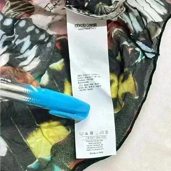 Roberto Cavalli Beachwear Womens Semi-Sheer Cover Maxi Dress Butterfly Sz Medium - Picture 11 of 14